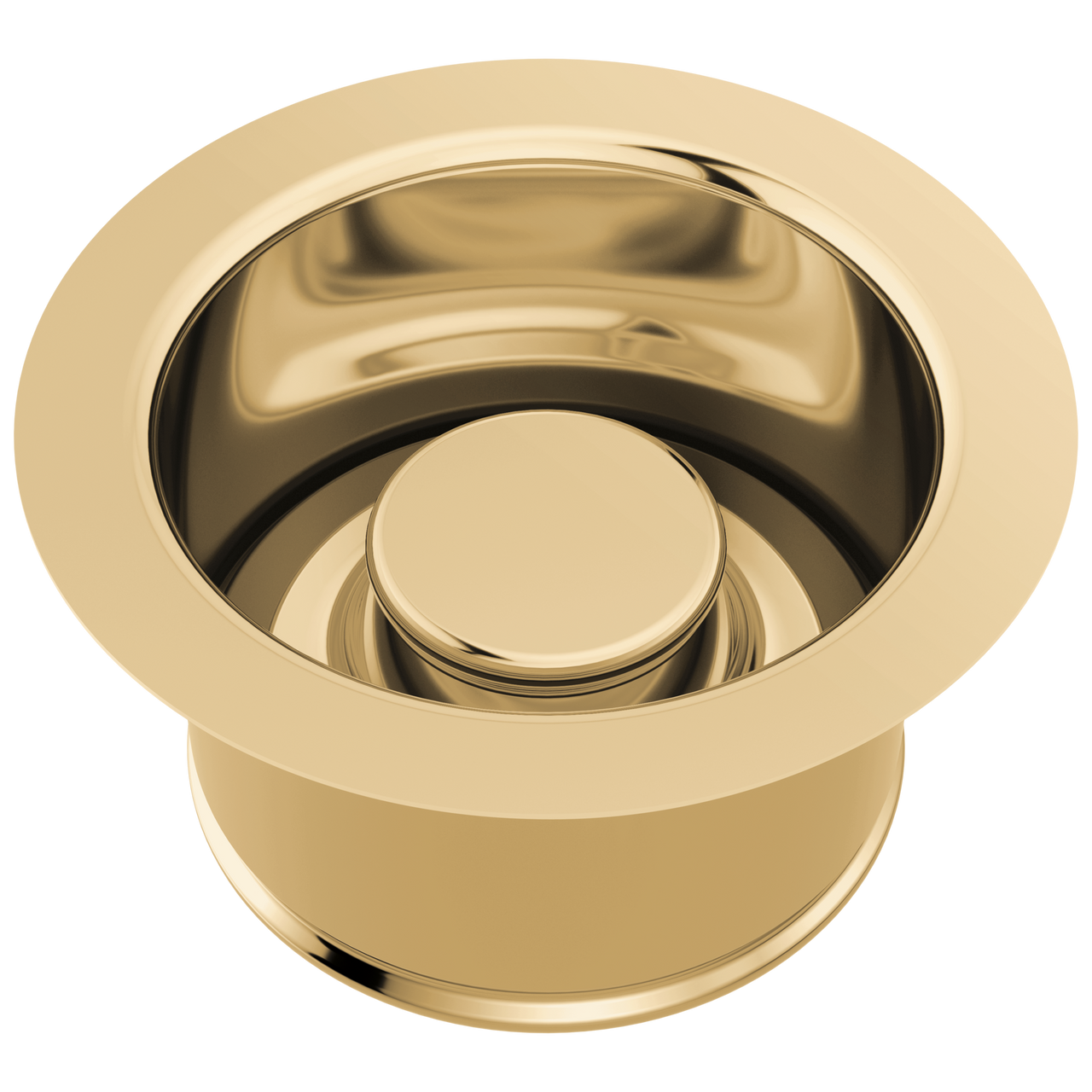Brizo Kitchen Sink Disposal Flange with Stopper in Polished Gold Finish - 69072-PG