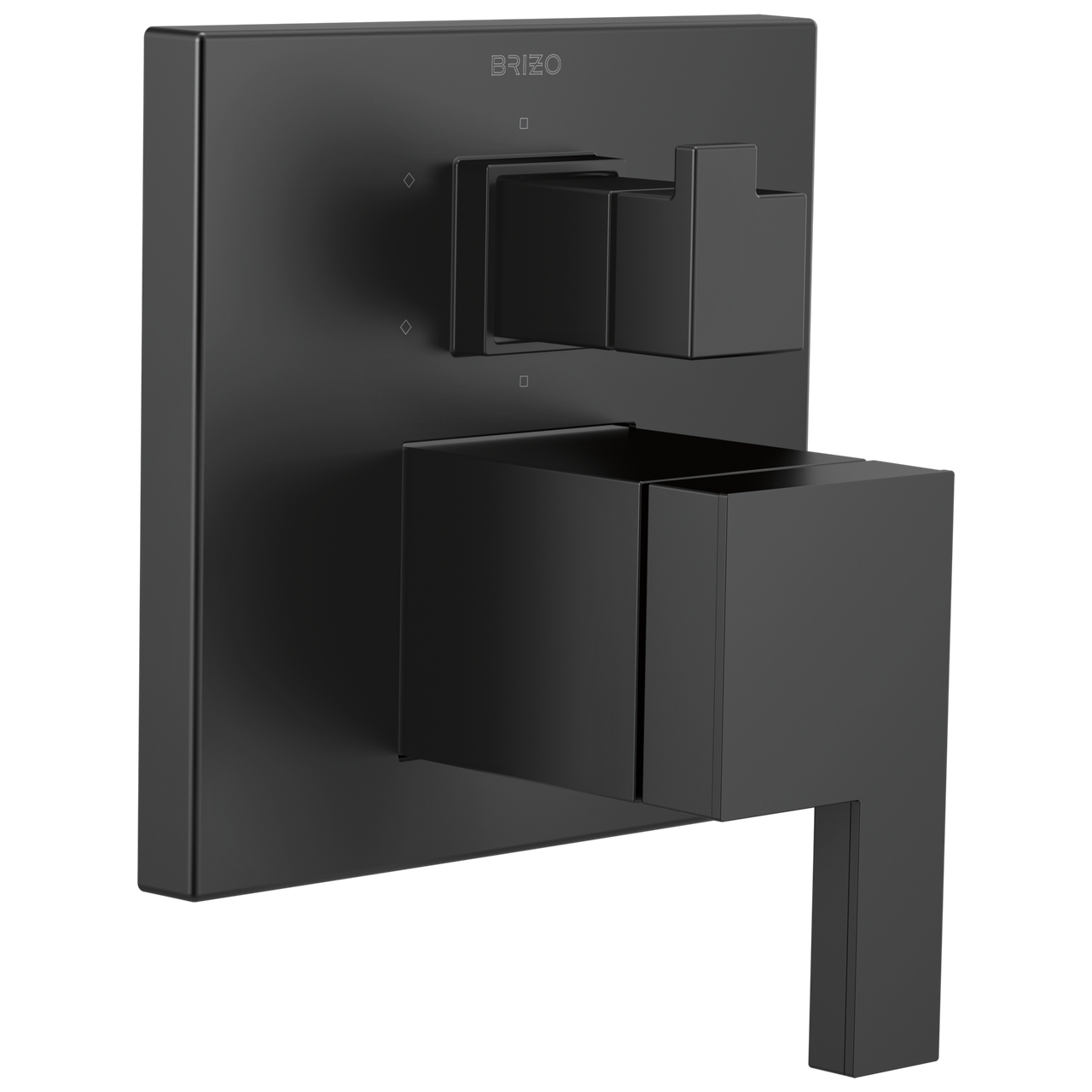 Brizo Siderna Pressure Balance Valve with Integrated 6-Function Diverter Trim in Matte Black Finish - T75P680-BL