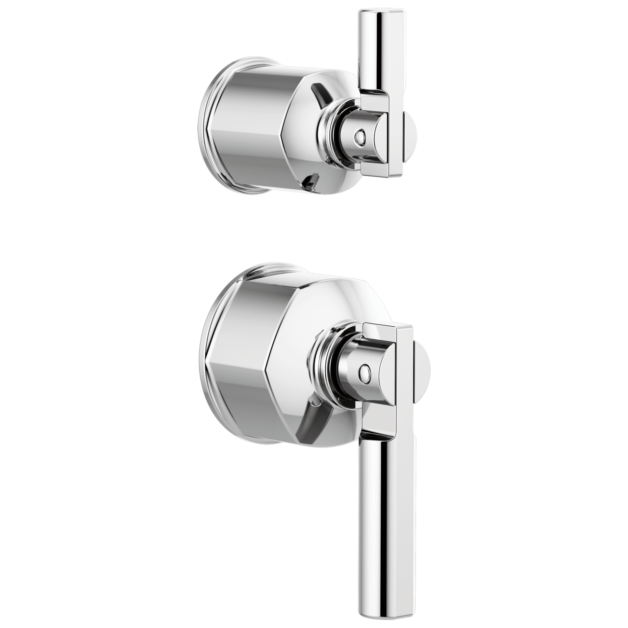 Brizo Invari Pressure Balance Valve with Integrated Diverter Trim Lever Handle Kit in Chrome Finish - HL75P76-PC