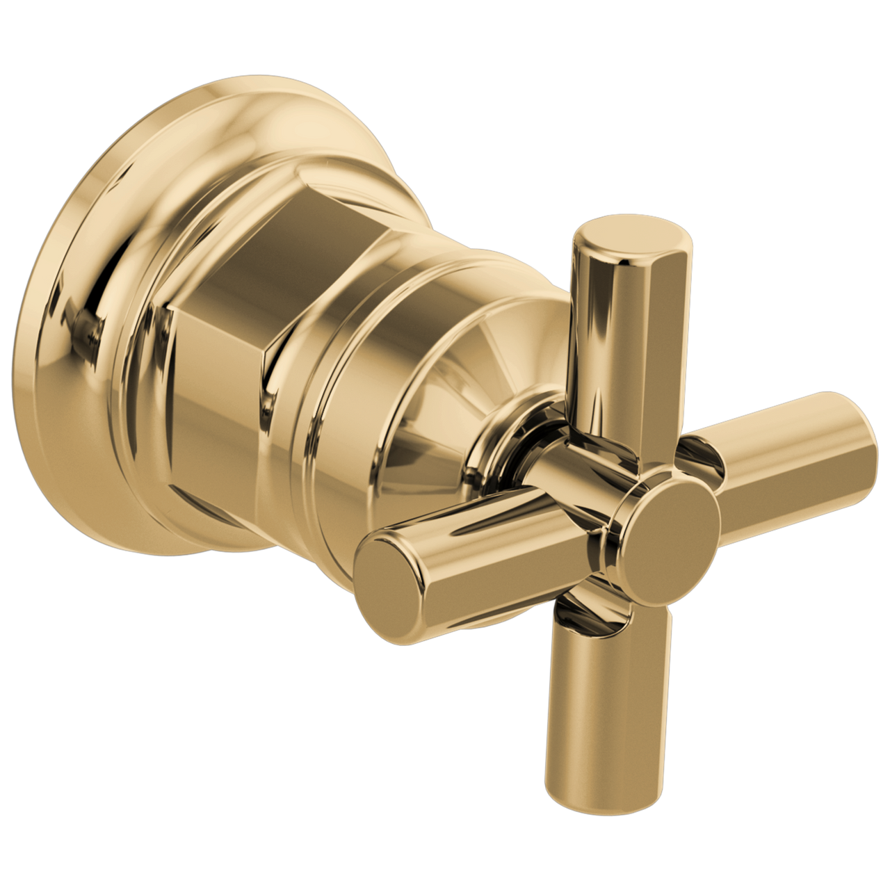 Brizo Invari Wall Mount Lavatory Cross Handle Kit in Polished Gold Finish - HX5876-PG