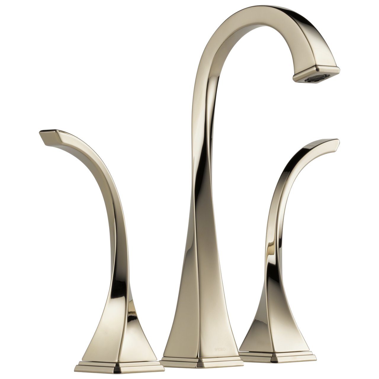 Brizo Virage Widespread Vessel Lavatory Faucet 1.2 GPM in Polished Nickel Finish - 65430LF-PN-ECO
