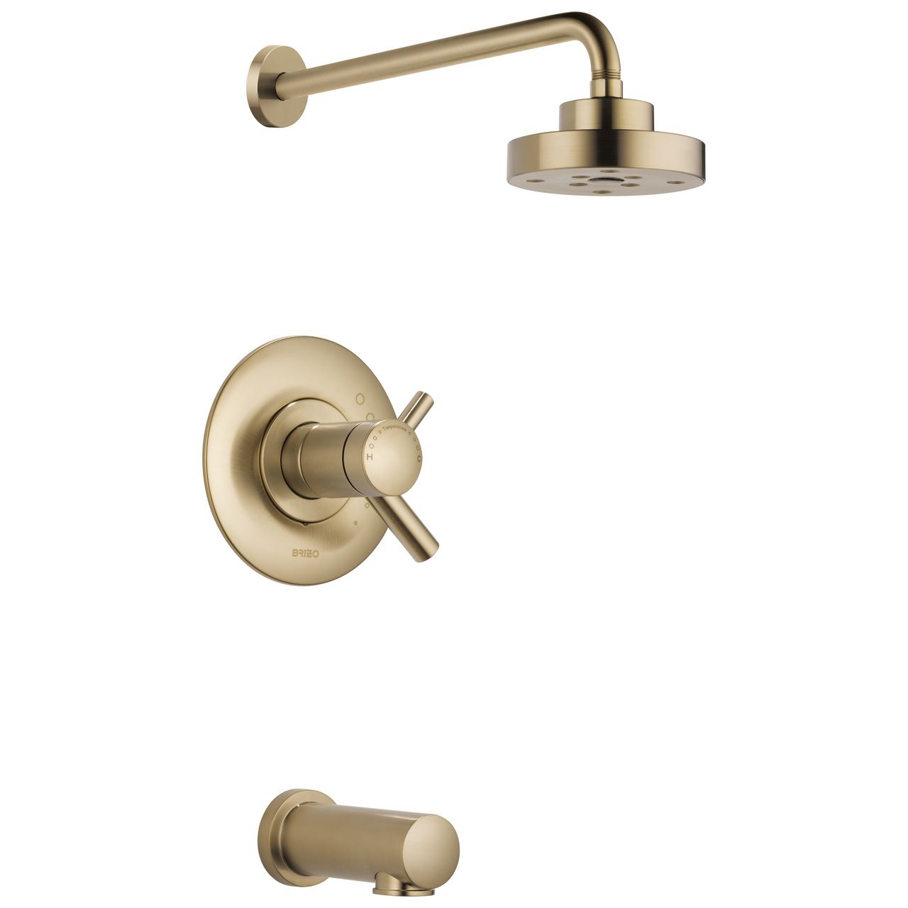 Brizo Odin Tempassure Thermostatic Tub/Shower in Luxe Gold Finish - T60475-GL