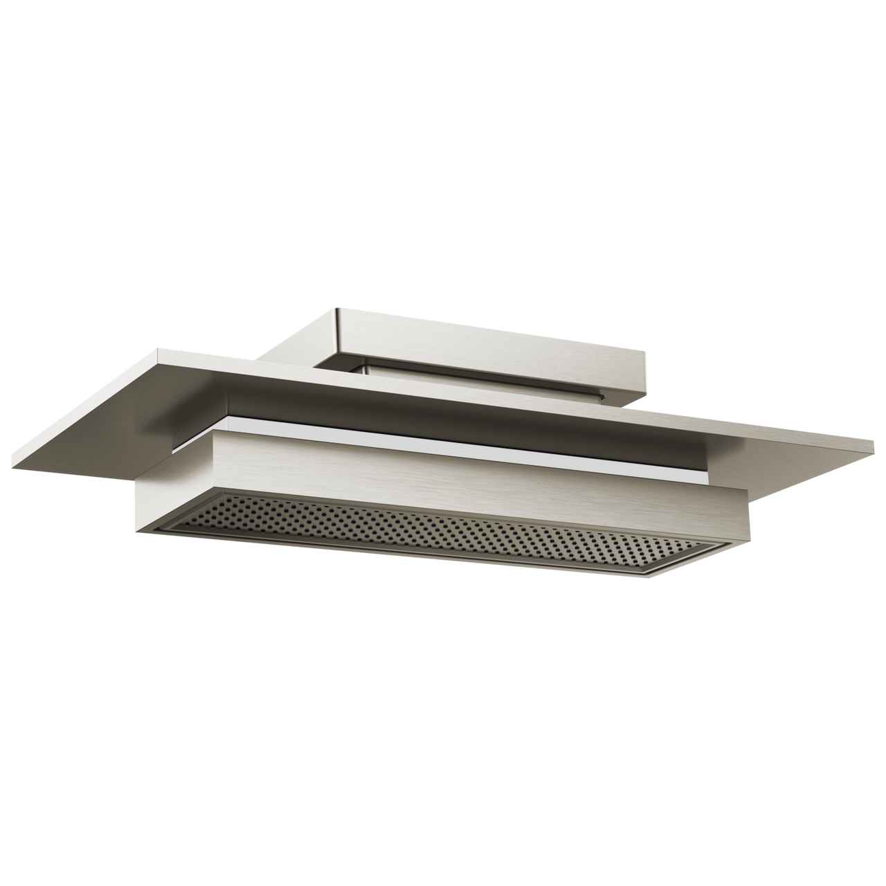 Brizo Frank Lloyd Wright 21" Single-Function Raincan Shower Head with Integrated Lighting - 2.5 GPM in Luxe Nickel Finish - 81422-NK-2.5