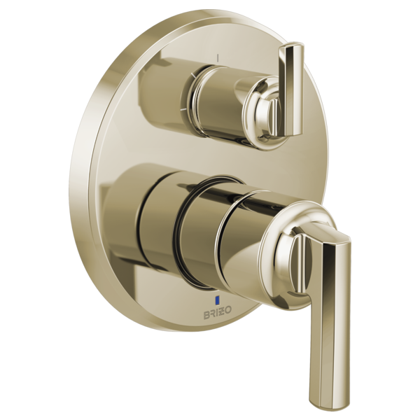 Brizo Levoir Pressure Balance Valve with Integrated 3-Function Diverter Trim - Less Handles in Polished Nickel Finish - T75P598-PNLHP