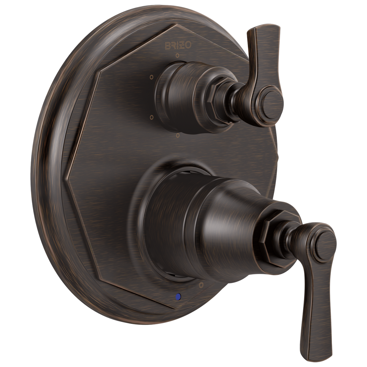 Brizo Rook Pressure Balance Valve with Integrated 6-Function Diverter Trim in Venetian Bronze Finish - T75P660-RB