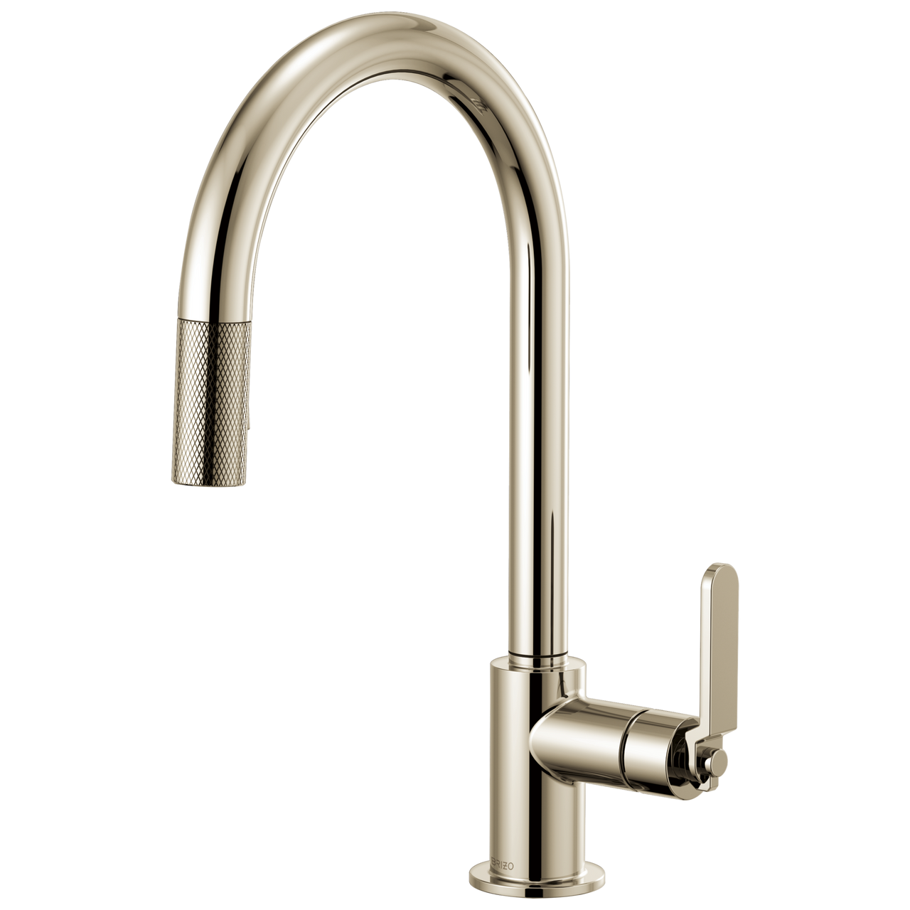 Brizo Litze 63044LF-SS Pull-Down Faucet with Arc Spout and Industrial Handle Stainless