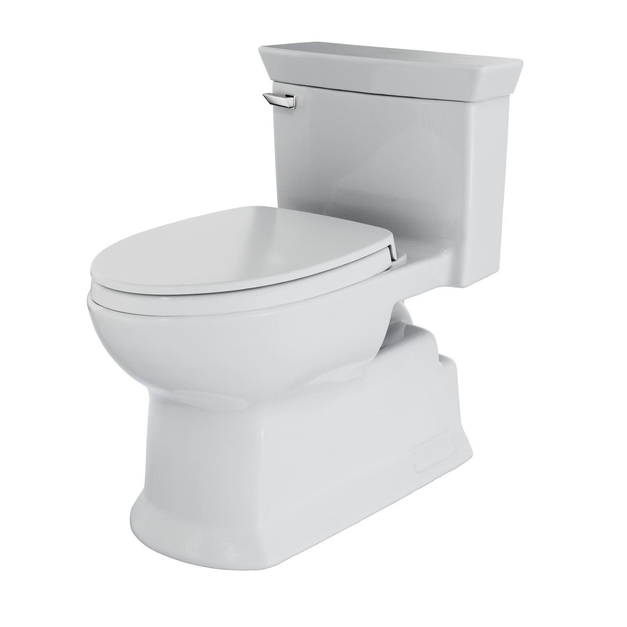 Toto Soiree One Piece Elongated Universal Height Toilet with CEFIONTECT 1.28 GPF with SS124 SoftClose Seat in Cotton White