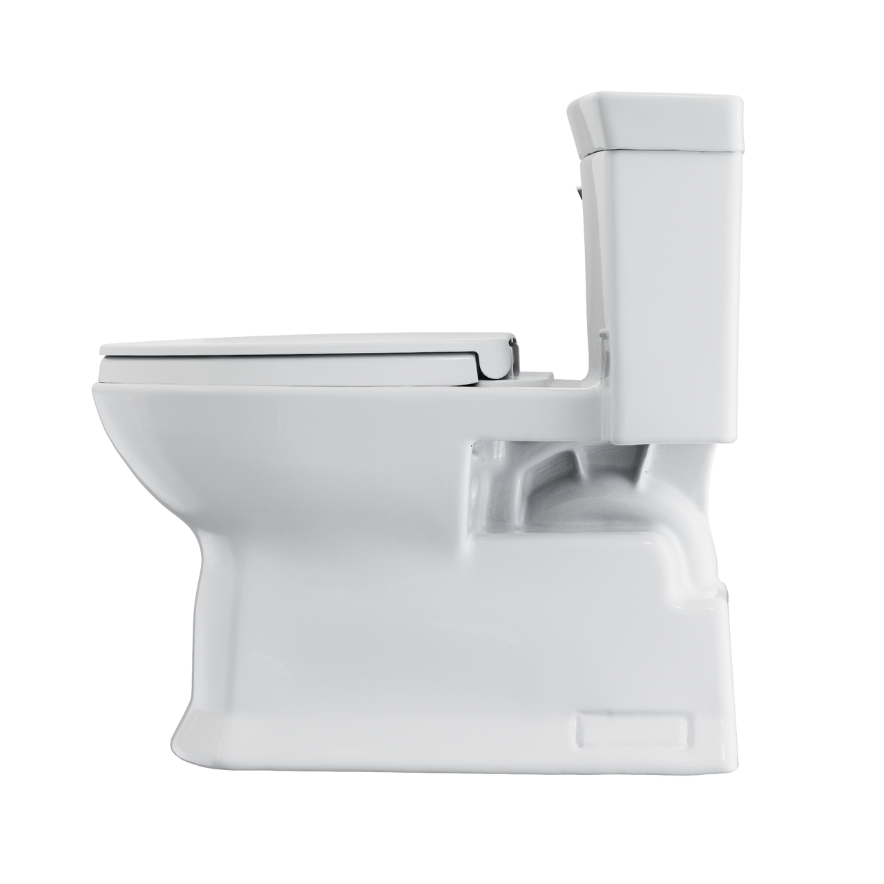 Toto Soiree One Piece Elongated Universal Height Toilet with CEFIONTECT 1.28 GPF with SS124 SoftClose Seat in Cotton White