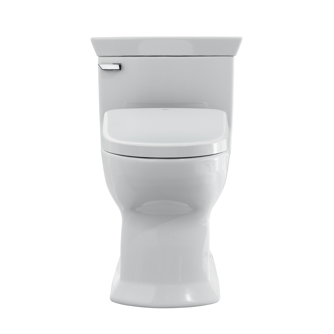 Toto Soiree One Piece Elongated Universal Height Toilet with CEFIONTECT 1.28 GPF with Contemporary Washlet+ Auto Flush S7 Bidet Seat in Cotton White