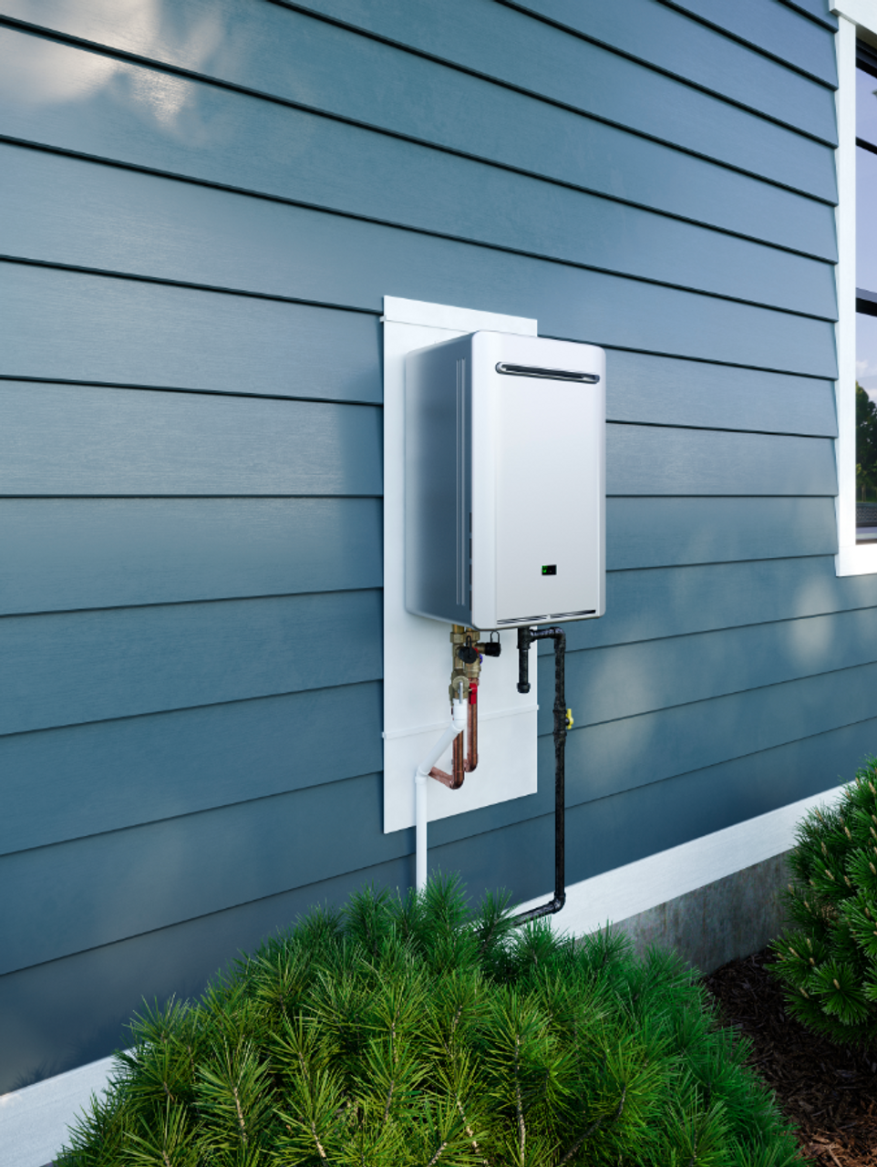 Rinnai RE Series 8.5 GPM 180,000 BTU Outdoor Liquid Propane Non-Condensing Tankless Water Heater - RE180EP