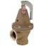 Watts 1-1/2" 174A Bronze Boiler Pressure Relief Valve, 30 psi, Discharge Line Flood Sensor Included - F276500
