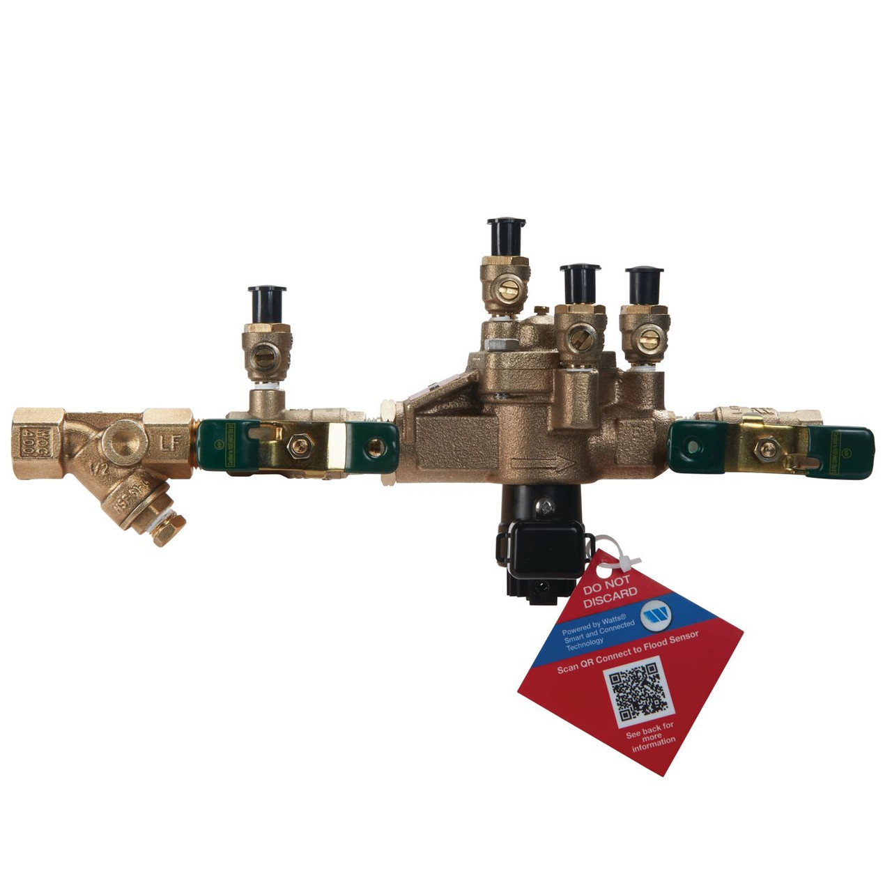 Watts 88004077 Lead Free RPZ Backflow Preventer 1/2 Inch Strainer Flood Sensor