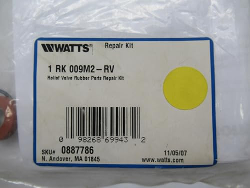 Watts 0887786 009M2 Relief Valve Rubber Parts Kit 1 Inch