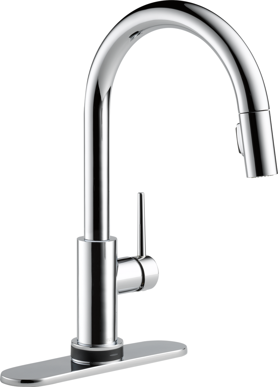 Delta Trinsic VoiceIQ Kitchen Faucet with Touch2O with Touchless Technology in Chrome - 9159TLV-DST
