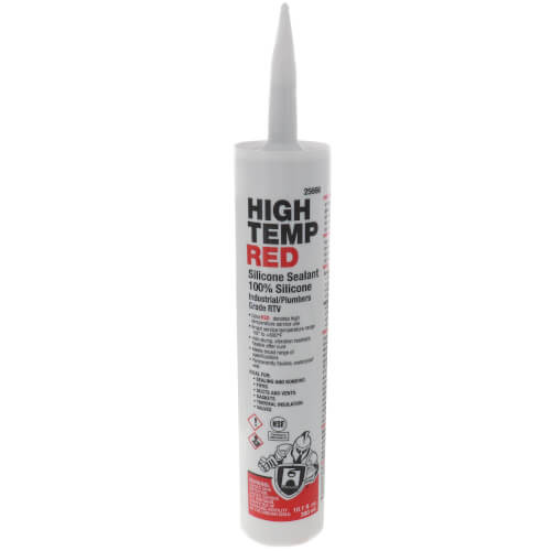 Oatey Hercules 10.1oz High Temp Red Silicone Sealant - 25666 - 10 Pack