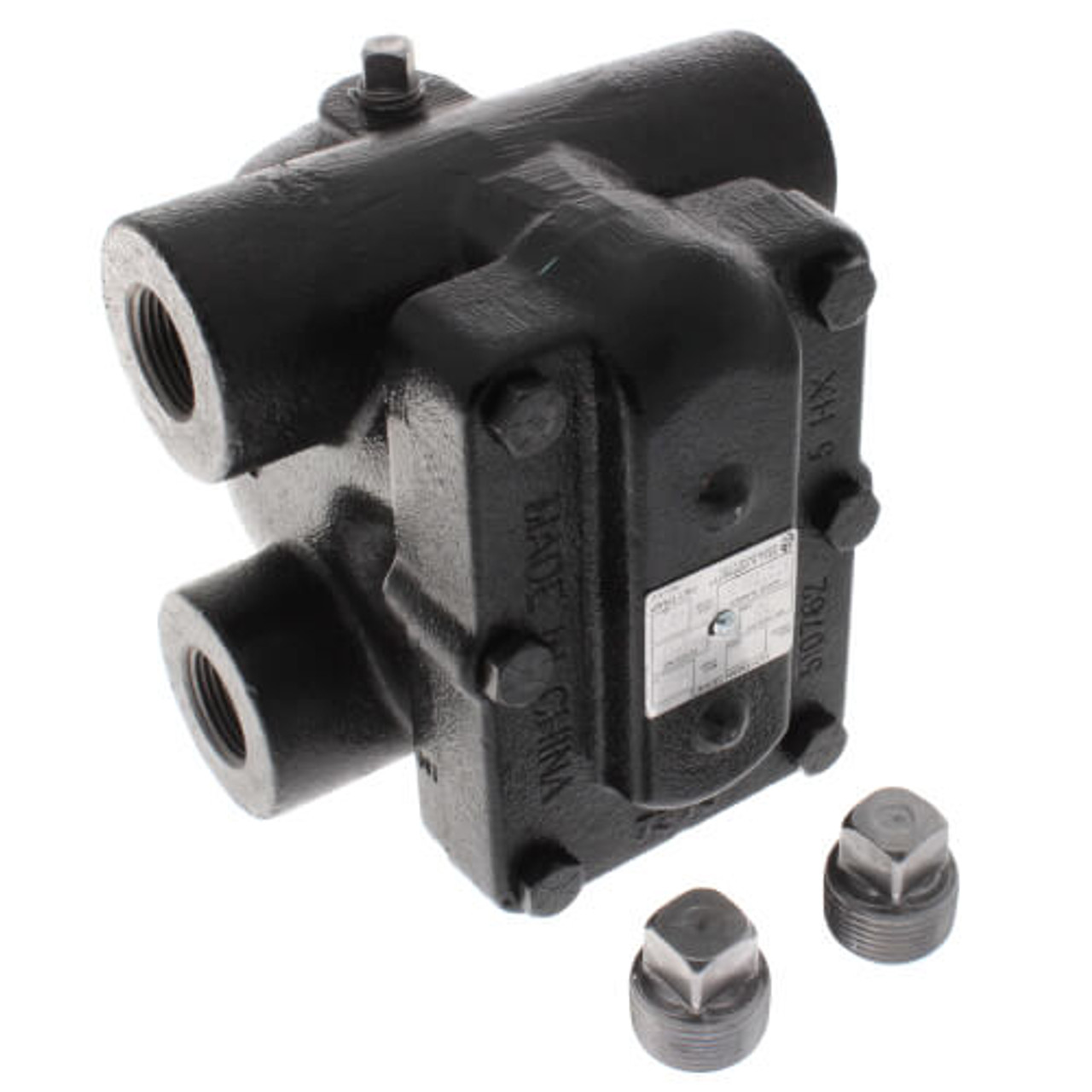 Hoffman Specialty Series H BearTrap 1-1/4" NPT Cast Iron Float and Thermostatic Steam Trap - 30 PSI Seat Differencial - FT030H-5 - 404222