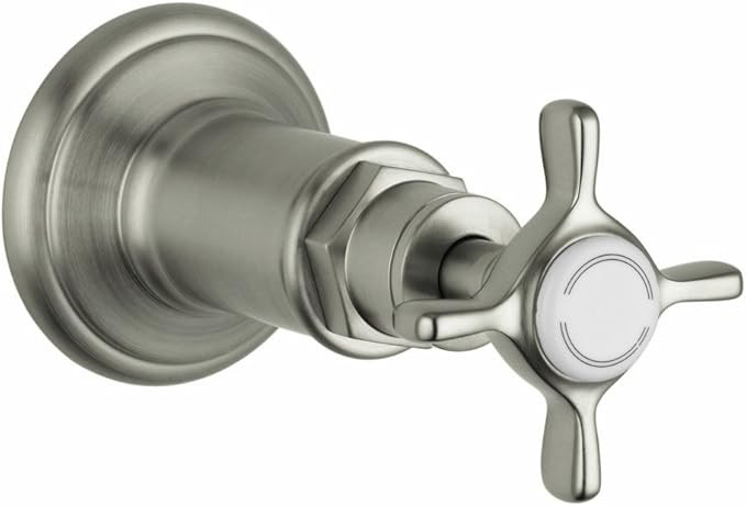 AXOR 16873831 Montreux Volume Control Trim w/Cross Handle Polished Nickel