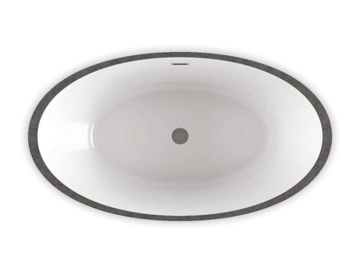 Bain Ultra Charism 6436 Oval Freestanding 2-Person 51 Gallon 35 Jet Thermomassuer Bathtub with 1-1/2" Standard Deck Heated Backrest and Heated Headrest in White - BCH3OF00T-01