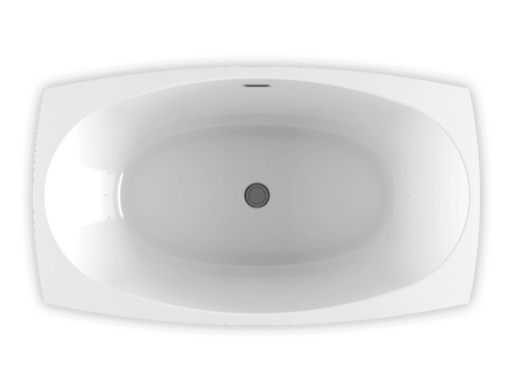 Bain Ultra Esthesia 6638 Rectangular Drop In 2-Person 59 Gallon Soaker Bathtub with 1-1/2" Standard Deck in White - BEAMRD00N-01