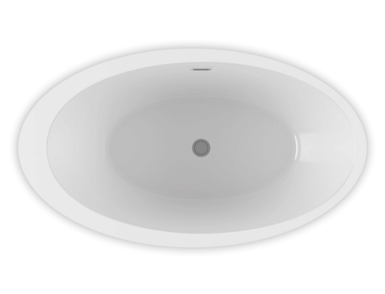 Bain Ultra Opalia 6839 Oval Freestanding 1-Person 51 Gallon 35 Jet Thermomassuer Bathtub with 1-1/2" Standard Deck and Right Waste in White - BOPPOF0RT-01