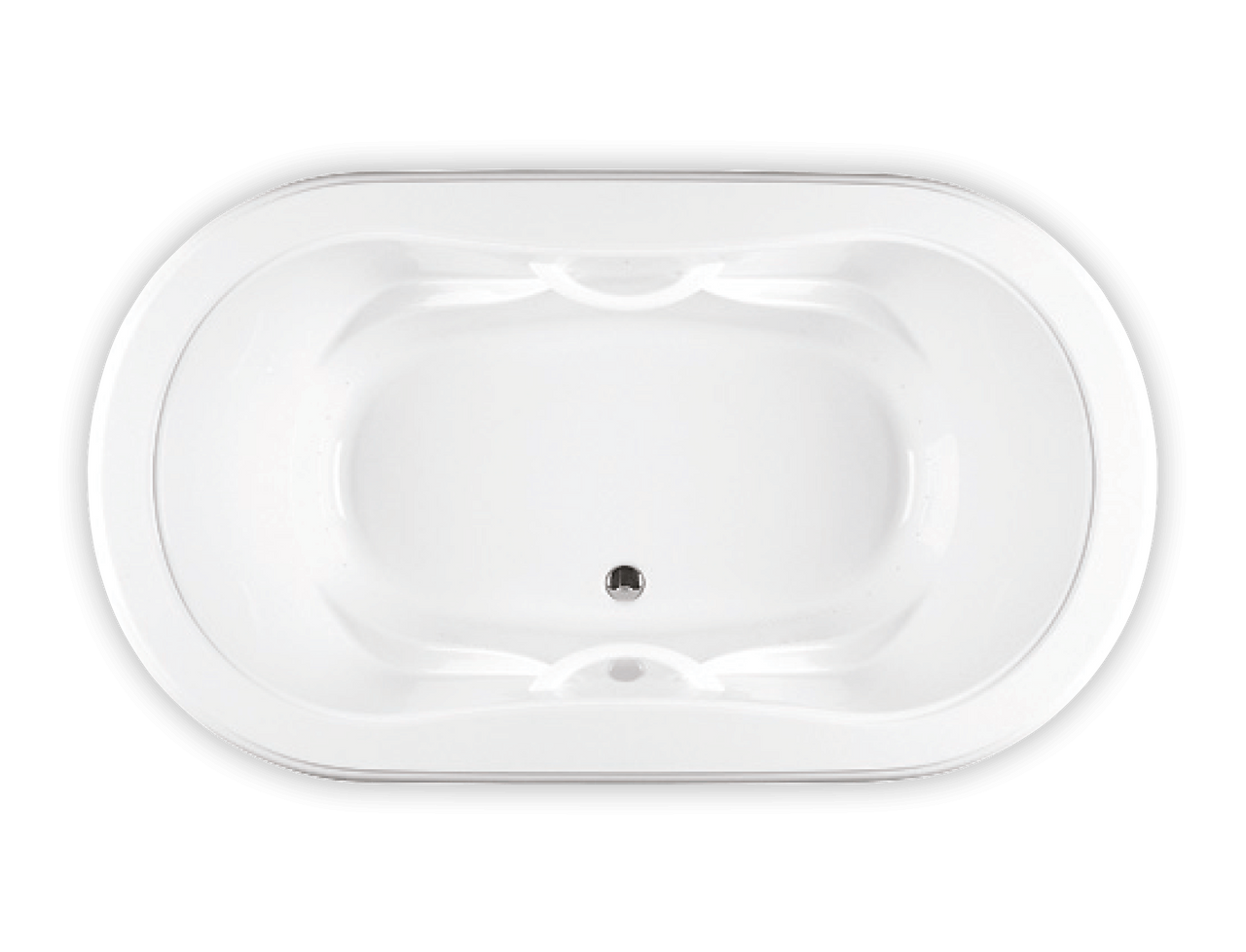 Bain Ultra Elegancia C10 Contour 7242 Rectangular Drop In 2-Person 60 Gallon Soaker Bathtub with 2-1/2" Deck 4 Armrests and 2 Grab Bars in Biscuit - BELVRDA0N-02