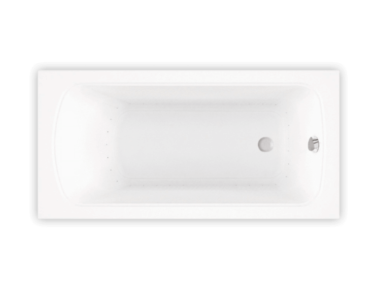 50 Gallon 37 Jet Thermomassuer Bathtub with 1-1/2" Standard Deck Heated Backrest Heated Headrest and Right Waste in Biscuit - BMEBRI0RT-02