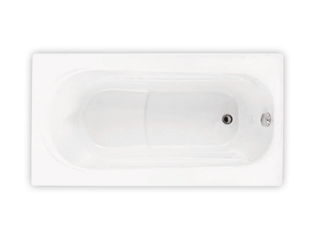 Bain Ultra Amma 6032 Rectangular Alcove Or Drop In 1-Person 46 Gallon 45 Jet Thermomassuer Bathtub with 1-1/2" Standard Deck Raised Seat Heated Backrest and Heated Headrest in White - BAMDRB00T-01