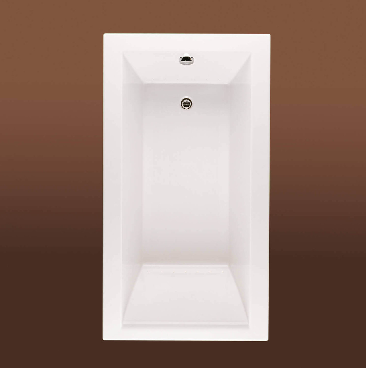 Bain Ultra Origami 6030 Rectangular Alcove Or Drop In 1-Person 46 Gallon Soaker Bathtub with 1-1/2" Standard Deck in White - BOOBRI00N-01