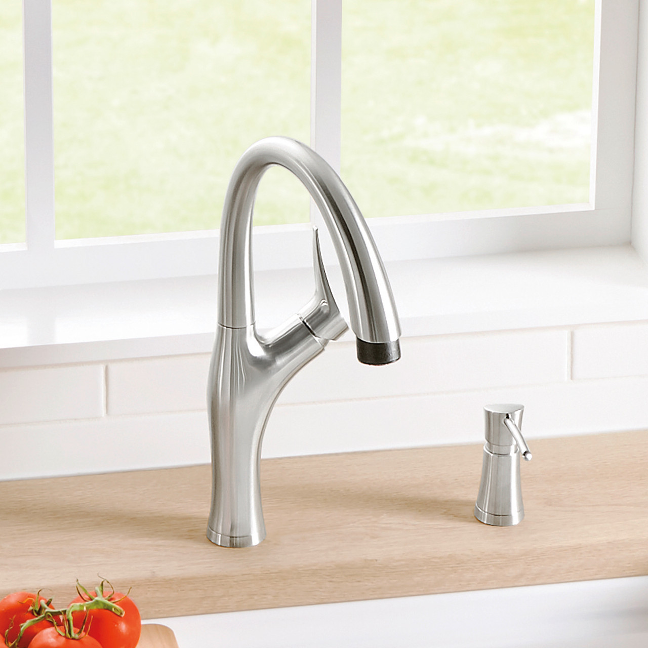 Blanco 442037 Artona Faucet with Pull-Down Spray 1.5gpm - Stainless Finish