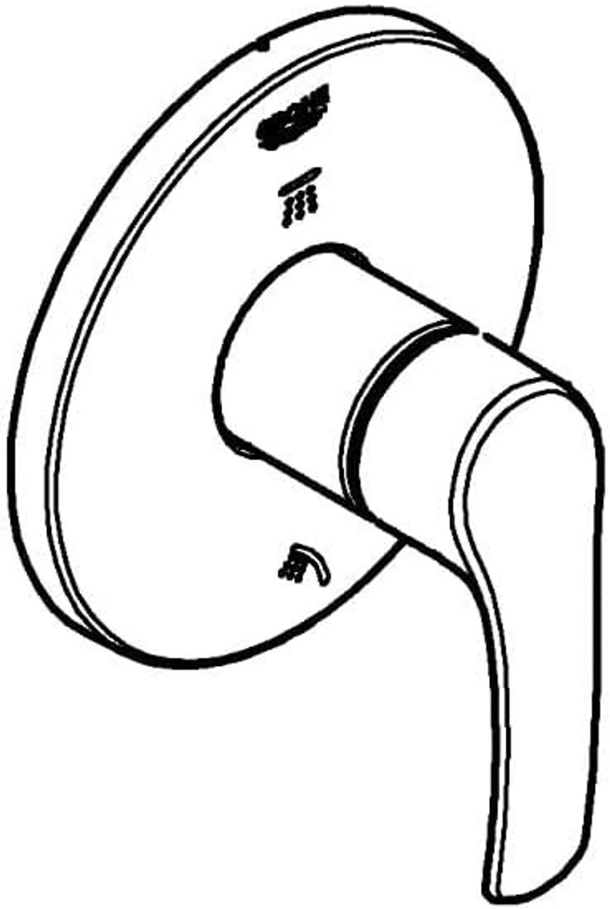 Grohe 19972002 Eurosmart 2015 5-Way Diverter In Starlight Chrome Finish