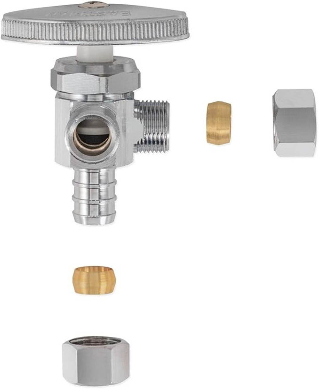 Eastman SpeedFlex Multi-Turn 1/2 inch PEX Inlet Dual Outlet Stop Valve - 04343LF