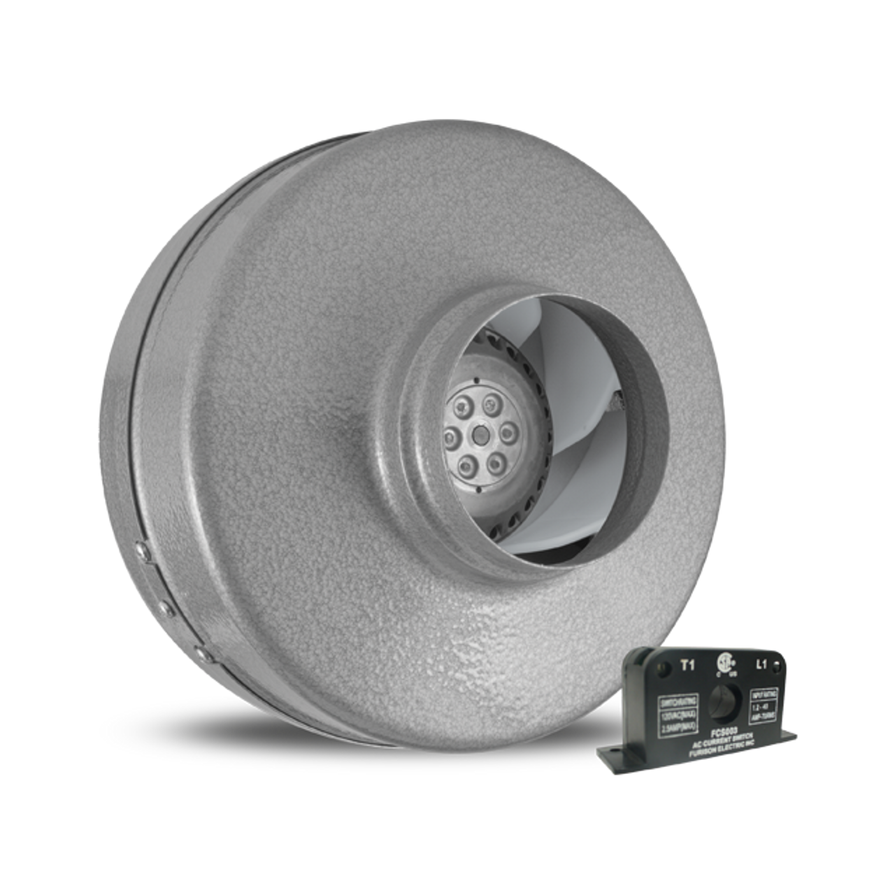 Panasonic Atmosphere Vortex Corded In-line Fan with Integrated Current Sensor, 175 CFM at 0.2 s.p. - VTX400C