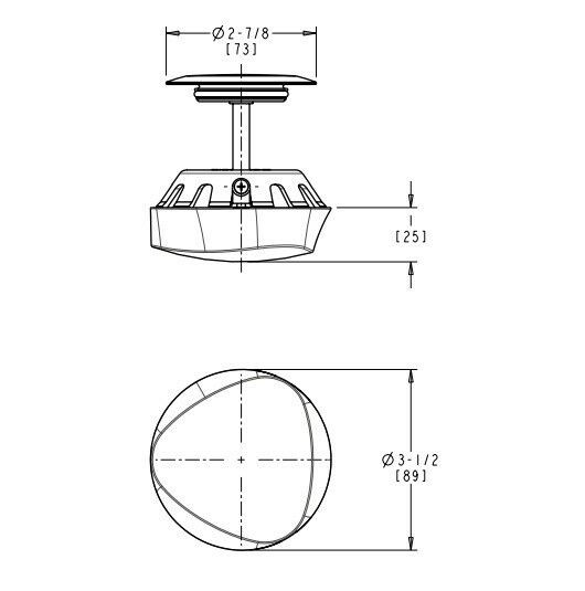 Geberit 151.550.21.1 Traditional TurnControl Trim Only: Chrome - 2 Pack