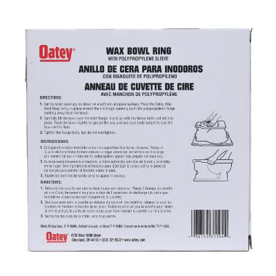 Oatey 31194 Wax Bowl Ring with Sleeve - 10 Pack