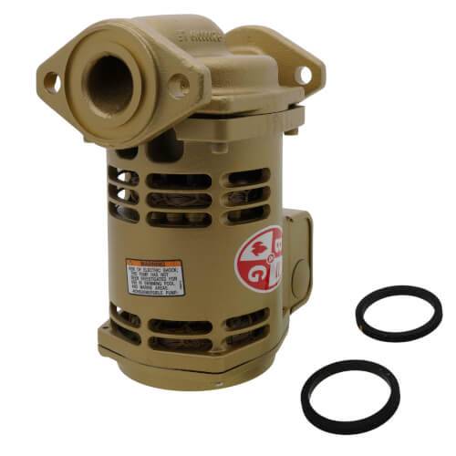Bell & Gossett Series PL PL-36B 1/6 HP 115V 40 GPM Maintenance Free Lead Free Bronze Circulator Pump - 1BL003LF - 2 Pack