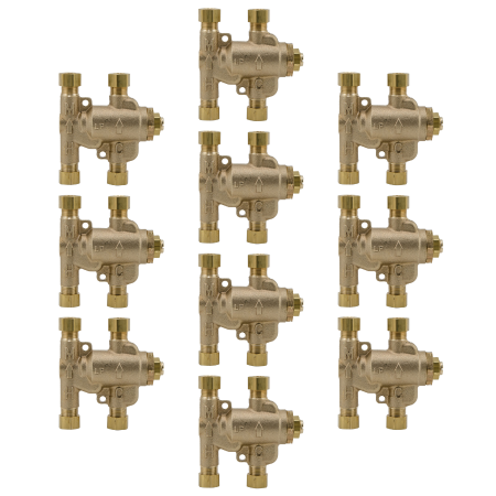 Watts LFUSG-B M3 3/8 inch Under Sink Guardian Lead Free Thermostatic Mixing Valve in Bronze - 10 Pack