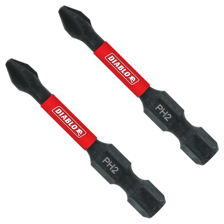 Diablo DPH22P100 2 in. #2 Phillips Drive Bits (100-Pack) - 2 Pack