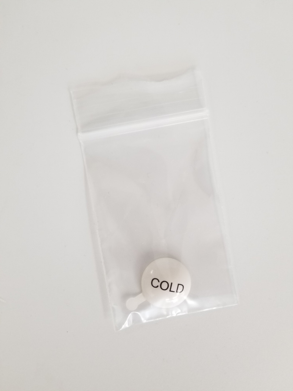 California Faucets PINDXC Cold Label Index Porcelain Button