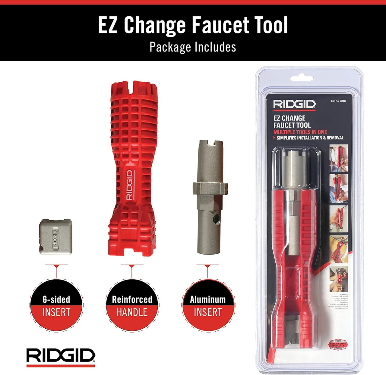 RIDGID EZ Change Faucet Installation and Removal Tool - 57003