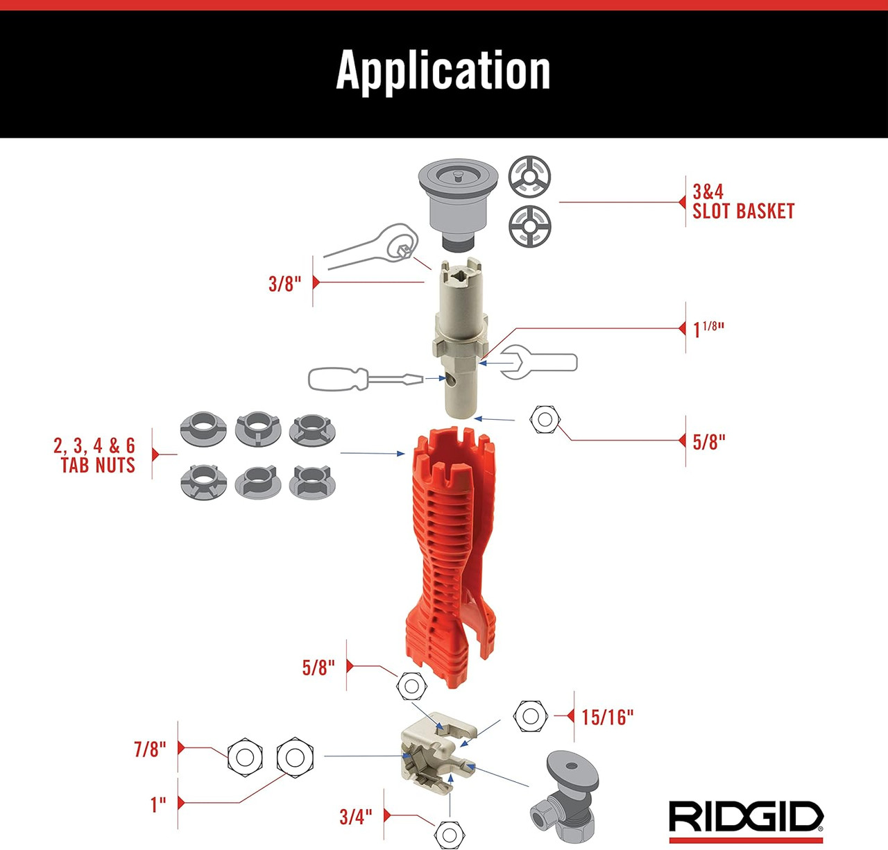 RIDGID EZ Change Faucet Installation and Removal Tool - 57003