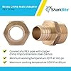 Sharkbite 1 in. x 1 in. MNPT Crimp Male Connector in DZR Brass - UC140LF