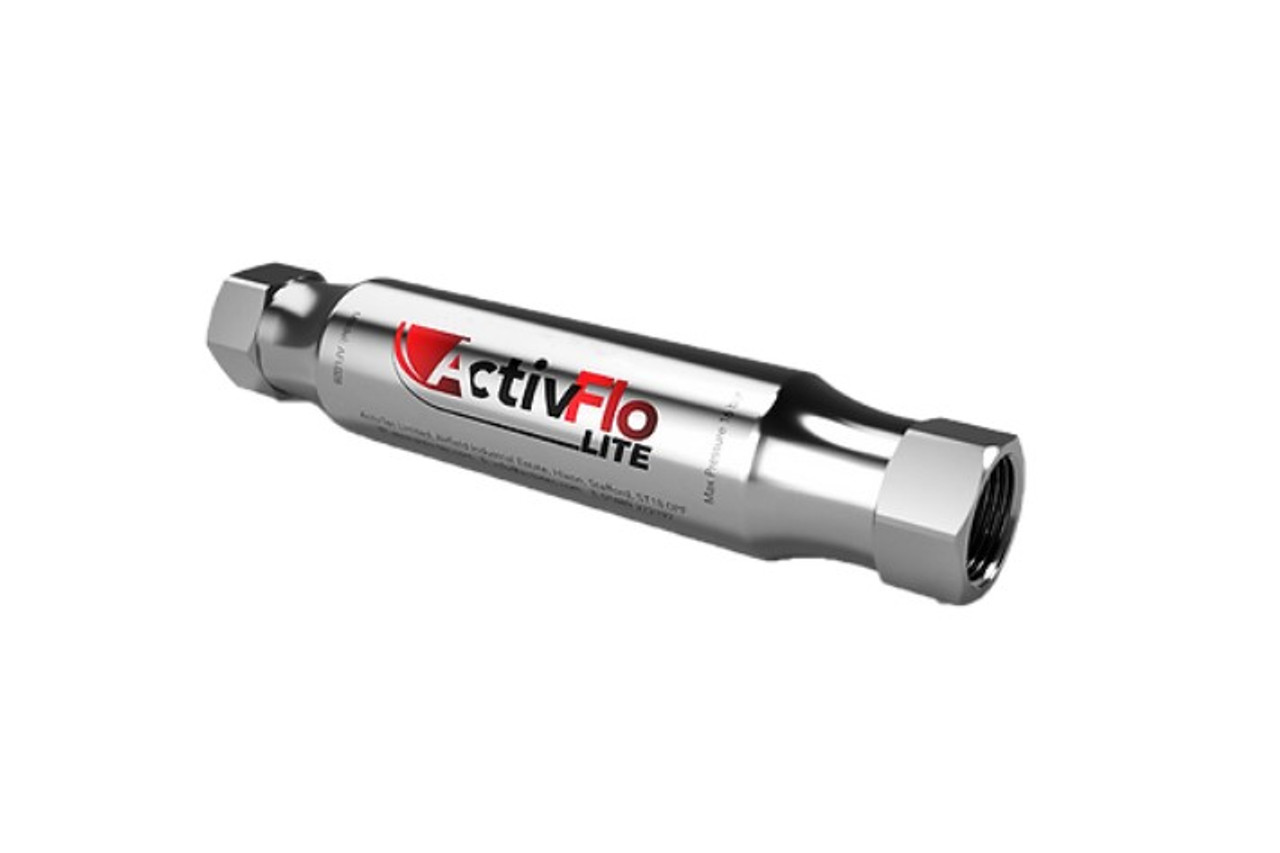 Zilmet ZEP5 2.1 gal In-line thermal expansion tank with 3/4" Stainless steel NPT connection with ZAFL2234 ActiveFlo Lite Point of Use Water Conditioner