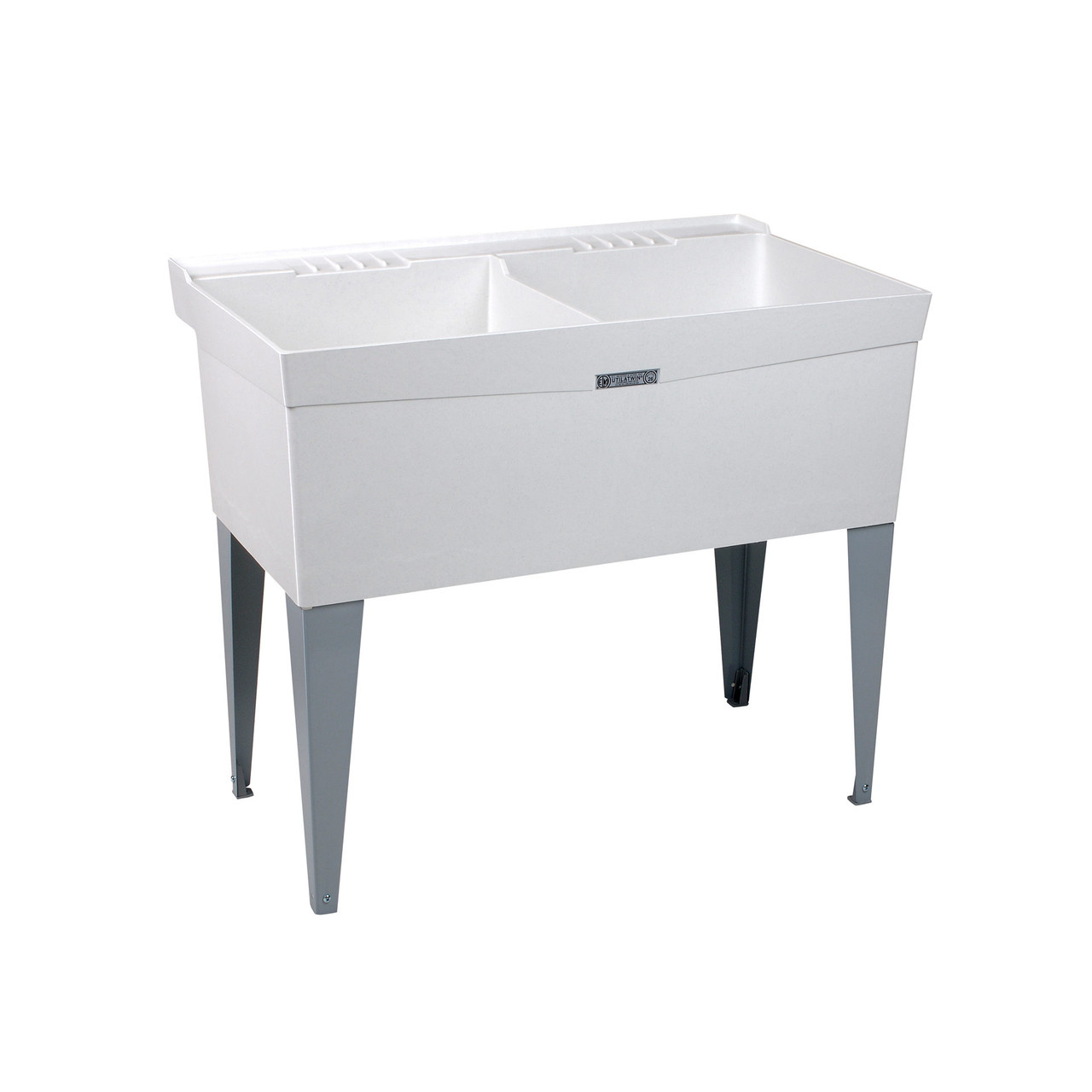 Mustee And Sons 26F 40" DURASTONE UTILATWIN Double Laundry Tub - Floor