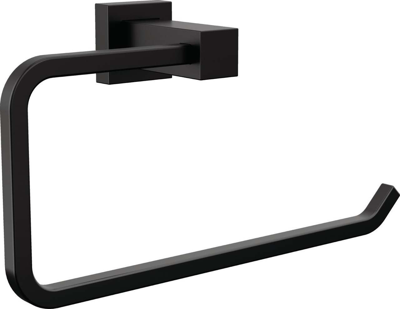 Delta Velum Towel Ring in Matte Black - IAO20846-BL