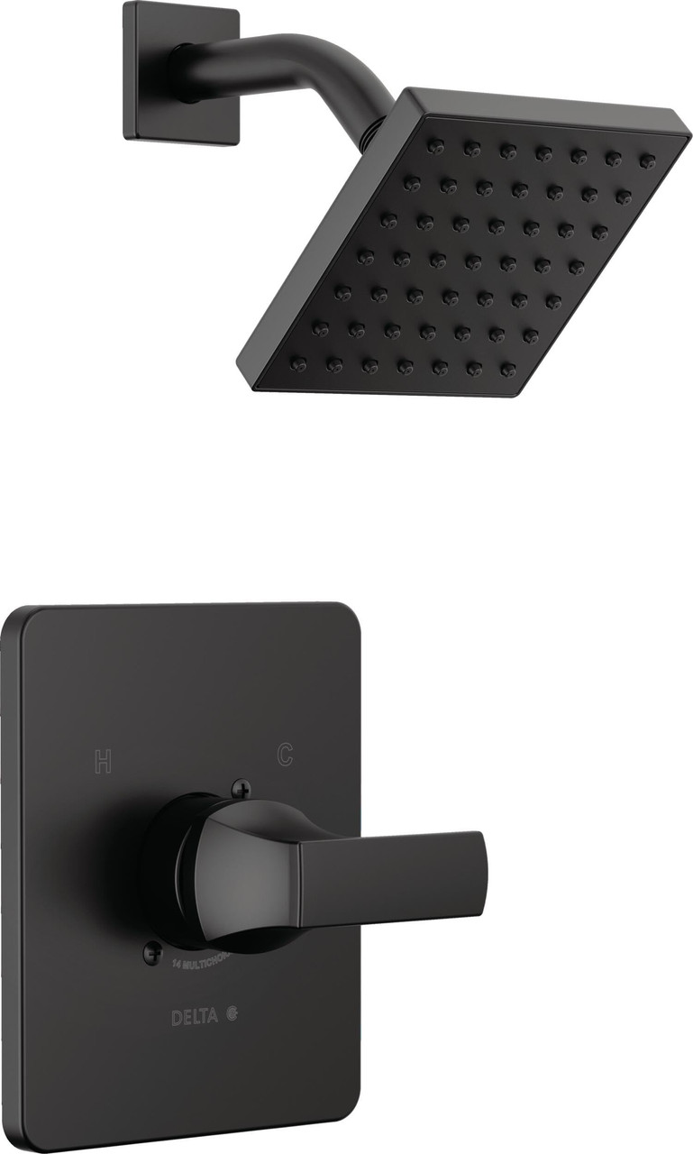Delta Velum Monitor Series Shower Trim in Matte Black - T14237-BL