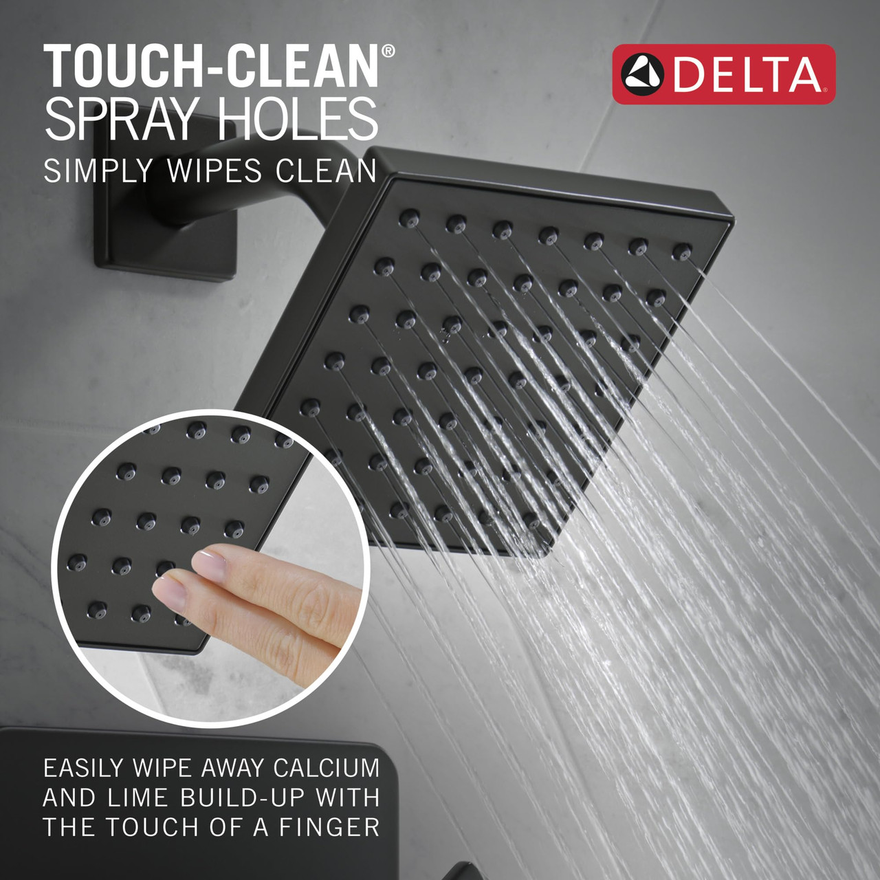 Delta Velum Monitor Series Shower Trim in Matte Black - T14237-BL