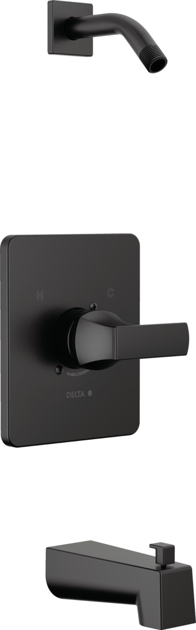 Delta Velum Monitor Series Tub & Shower - Less Head in Matte Black - T14437-BLLHD