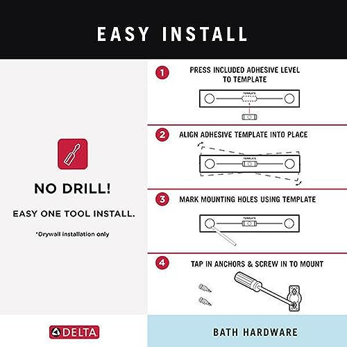 Delta Tetra Towel Bar in Stainless - 78924-SS