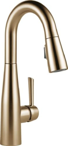 Delta Essa Essa Single Handle Pull-Down Bar / Prep Faucet in Champagne Bronze - 9913-CZ-DST