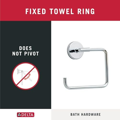 Delta Trinsic Towel Ring in Polished Nickel - 759460-PN